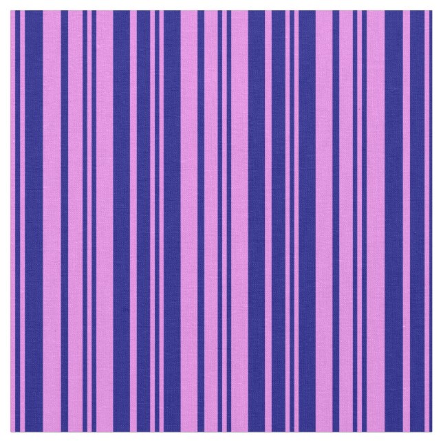 Violet & Blue Colored Lined/Striped Pattern Fabric (Close Up)