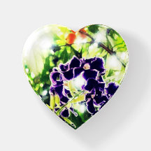 Violet blue flower looks like oil painting