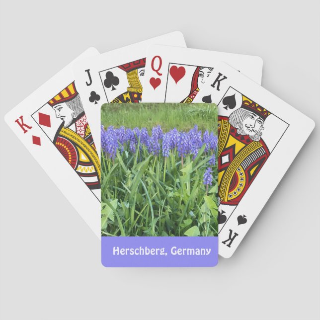 Violet Bluebells Photography - Herschberg, Germany Poker Cards (Back)