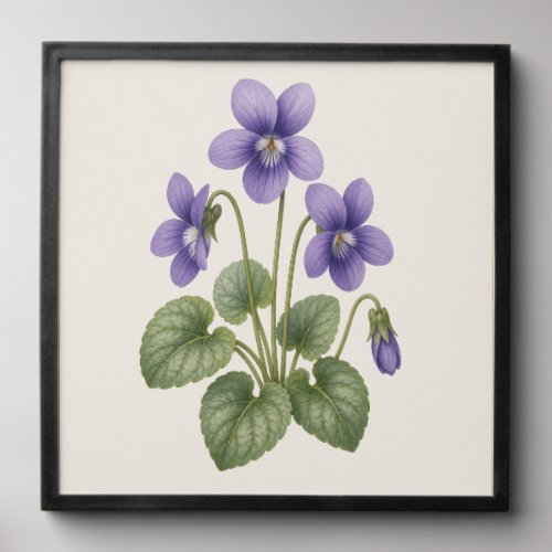 Violet Botanical, February Birth Flower Peel And Stick Photo Tile Violet Botanical, February Birth Flower Peel And Stick Photo Tile