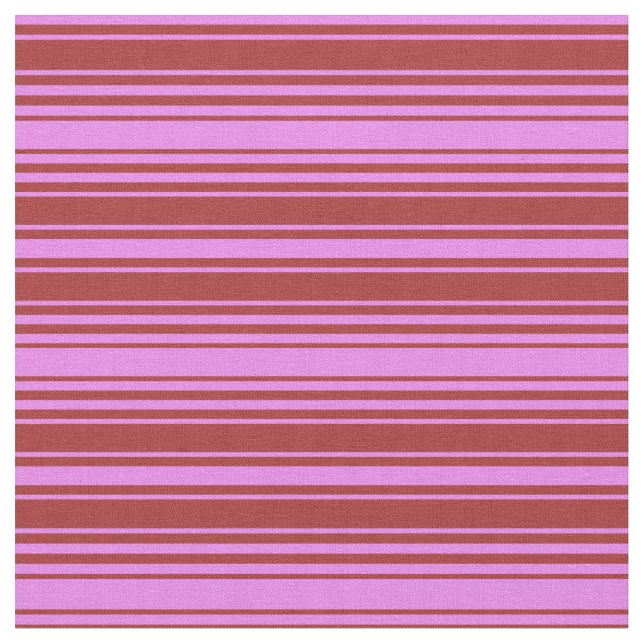 Violet & Brown Colored Lines Fabric (Close Up)