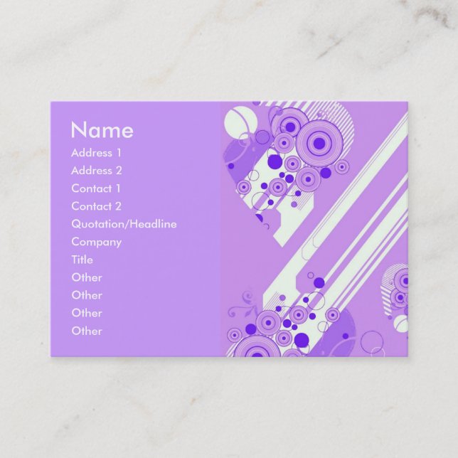 Violet Business Card (Front)