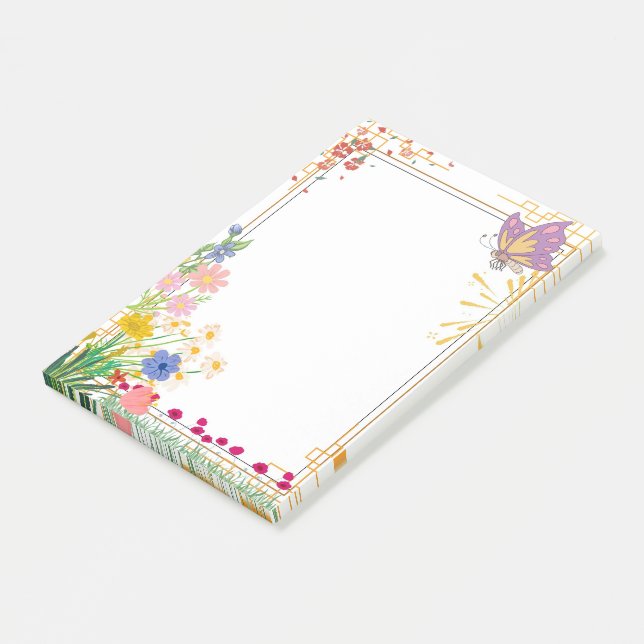 Violet Butterfly frame note pad (Angled)