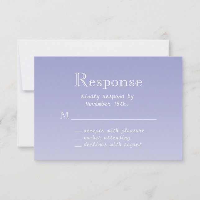 Violet Butterfly RSVP (Front)