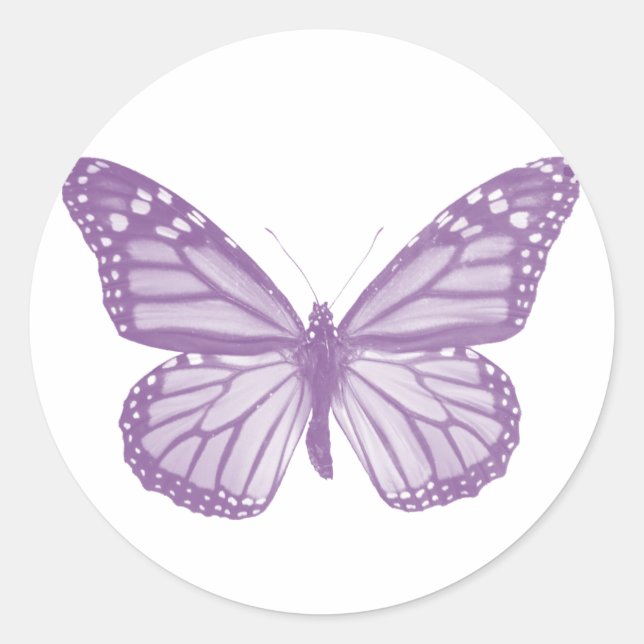 Violet Butterfly Sticker (Front)
