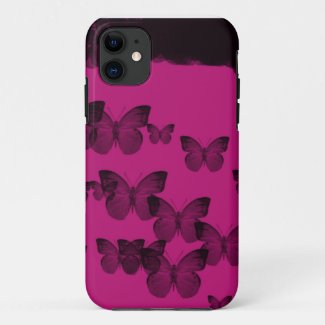 violet buttterfly Case-Mate iPhone case