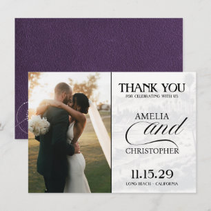 Violet California Passport Thank You Card