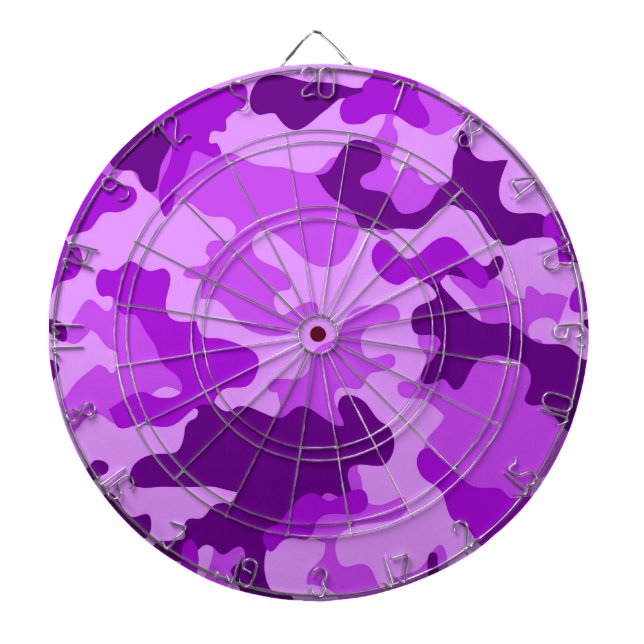 Violet Camo Dartboard (Front)