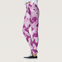 Violet Camouflage Leggings