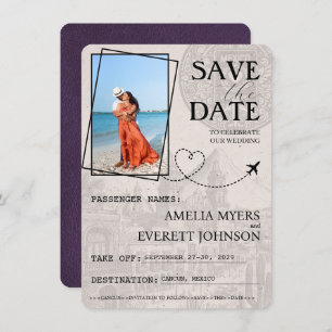 Violet Cancun Passport Save The Date