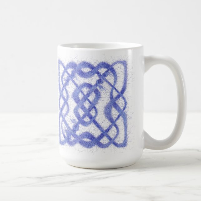 VIOLET CELTIC KNOT Tall White Mug (Right)