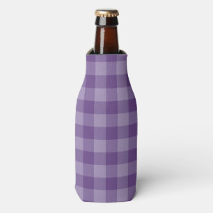 Violet checkered background bottle cooler
