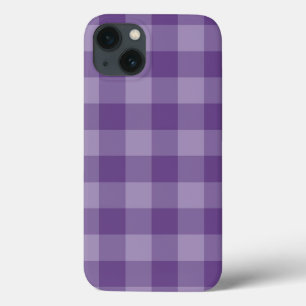 Violet checkered background iPhone 13 case