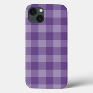 Violet checkered background iPhone 13 case