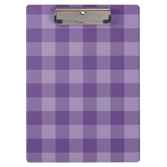 Violet checkered background clipboard (Front)