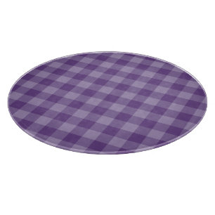Violet checkered background cutting board