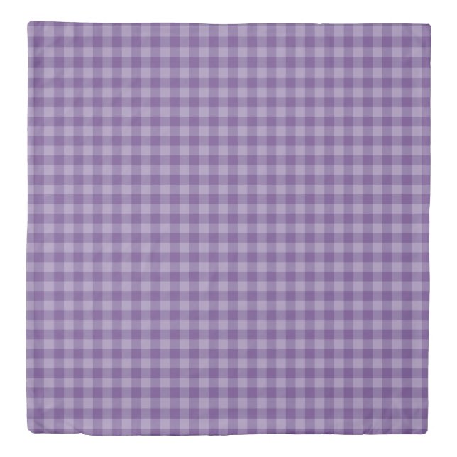 Violet checkered background duvet cover (Front)
