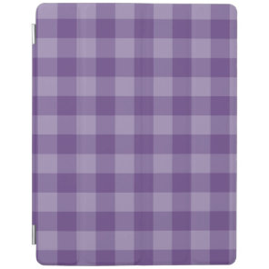 Violet checkered background iPad smart cover