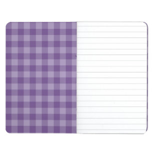 Violet checkered background journal