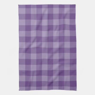 Violet checkered background kitchen towel