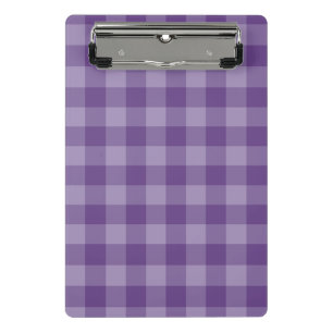 Violet checkered background mini clipboard