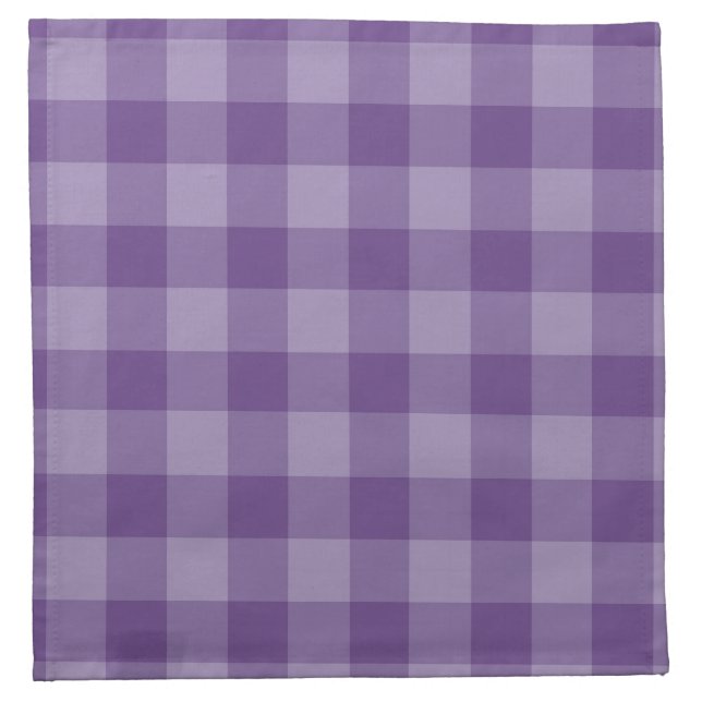 Violet checkered background napkin (Front)