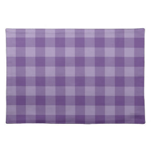 Violet checkered background placemat