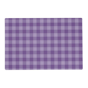 Violet checkered background placemat
