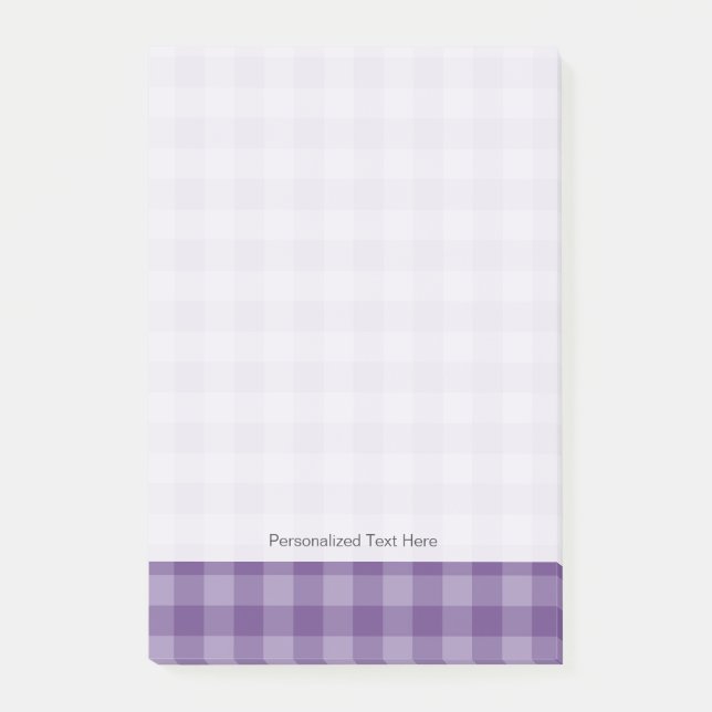 Violet checkered background post-it notes (Front)