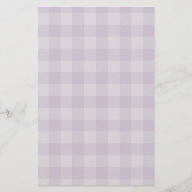 Violet checkered background stationery (Front)