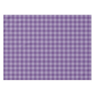 Violet checkered background tablecloth