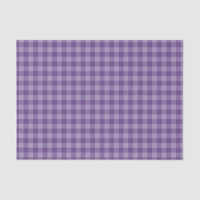 Violet checkered background tissue paper (Front)