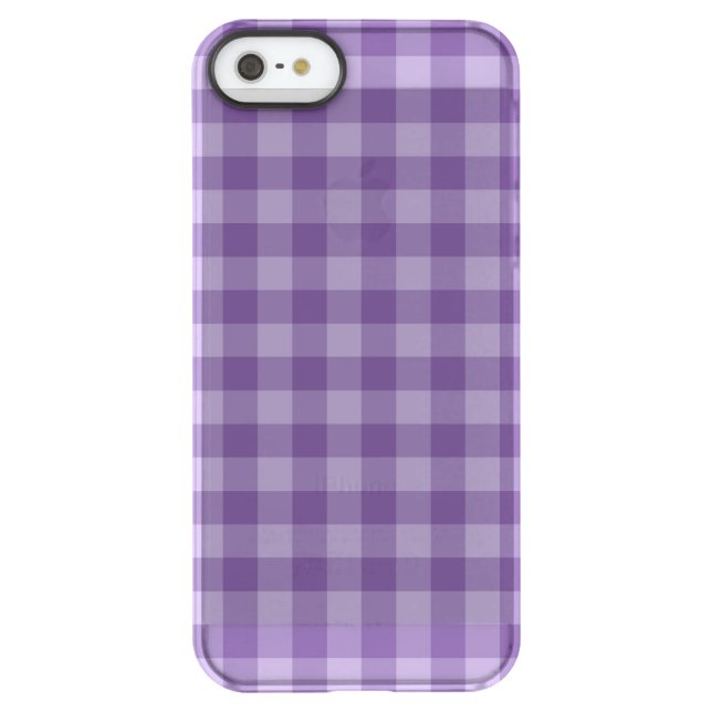 Violet checkered background uncommon iPhone case (Back)