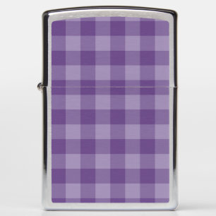 Violet checkered background zippo lighter