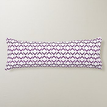 Violet Chevron Drop Pattern Body Pillow by Letsrendevoo at Zazzle