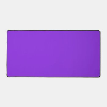 Violet Color Simple Monochrome Plain Violet Desk Mat by Kullaz at Zazzle