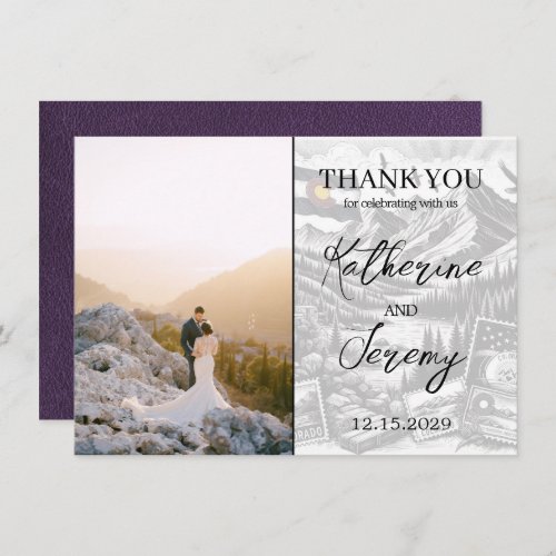 Violet Colorado Passport Thank You Card