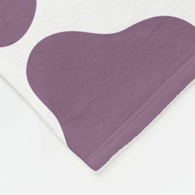 Violet Cow Fleece Blanket (Corner)