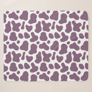 Violet Cow Sherpa Blanket