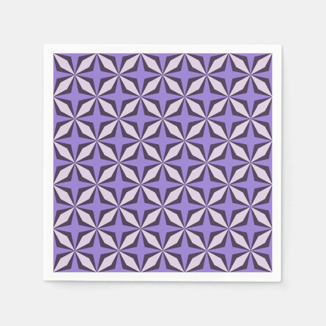 Violet Criss cross  Napkins (Front)