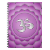 Violet Crown Chakra Chi Energy Spiritual Zen Notebook
