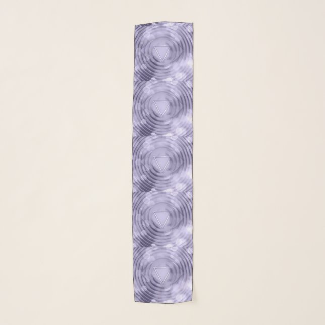 Violet Crown Chakra Metaphysical Spiritual Zen Scarf (Front)