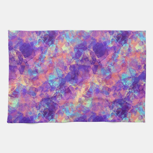 Violet Crumpled Texture Towel (Horizontal)