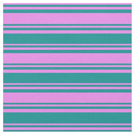Violet & Dark Cyan Stripes/Lines Pattern Fabric