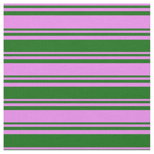 Violet & Dark Green Pattern of Stripes Fabric