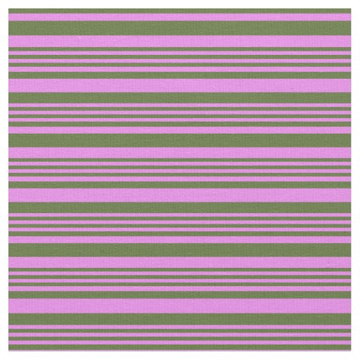 Violet & Dark Olive Green Striped/Lined Pattern Fabric