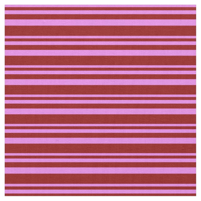 Violet & Dark Red Lines/Stripes Pattern Fabric (Close Up)