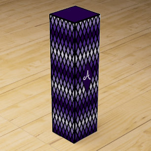 Violet Diamond Monogram Wine Box