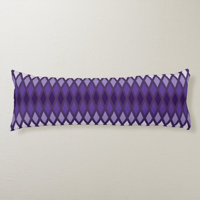 Violet Diamond Ombre Body Pillow (Front)