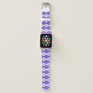 Violet diamond pattern apple watch band